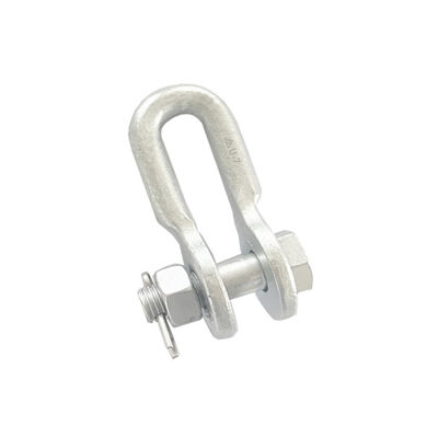 Adjustable U Shape Shackle Hot Dip Galvanized Steel Overhead Power Line Hardware