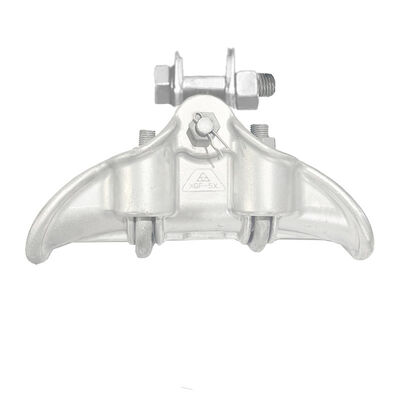 Aluminum Alloy Hang-down Suspension Clamp with Corrosion Resistance, Anti-Slip Serrations, and Damping Buffer Structure for Power Lines